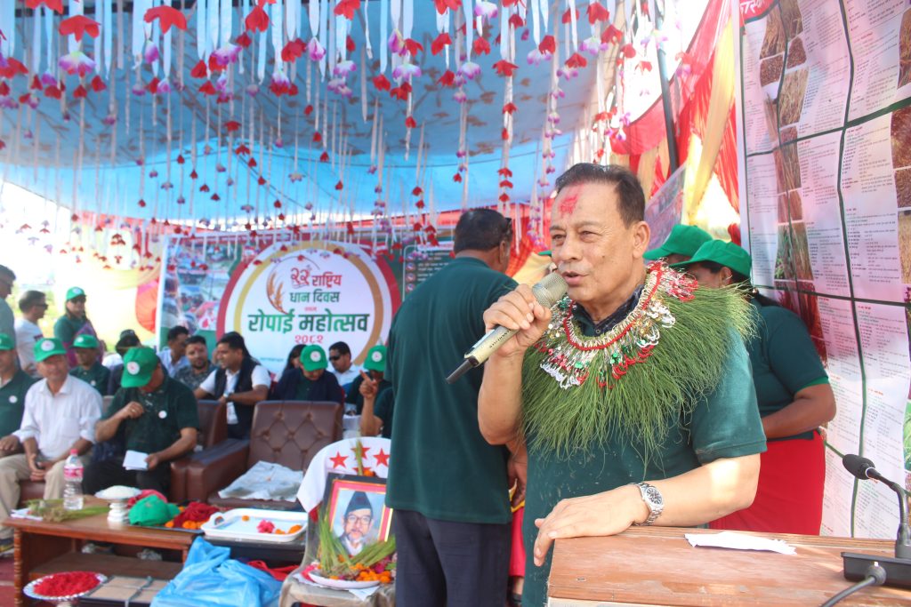 धान जीवन, संस्कृति र आत्मनिर्भरको मेरुदण्ड -मन्त्री थापा