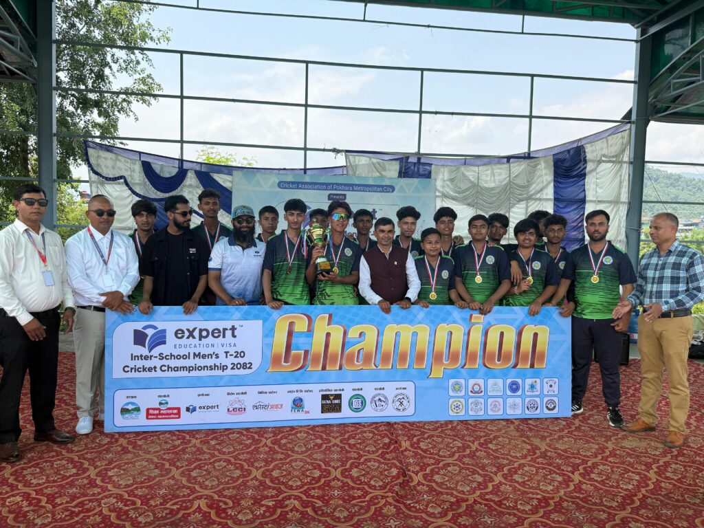 प्रतिभा माविले जित्यो एक्सपर्ट एजुकेसन अन्तर विद्यालय छात्र टि–२० क्रिकेट प्रतियोगिताको उपाधि