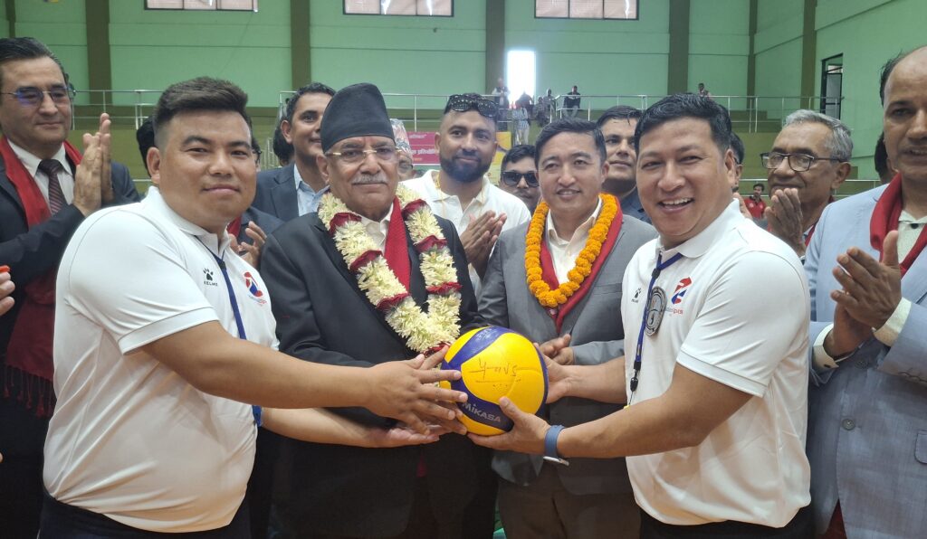 पोखरामा सुरु भयो ‘प्रचण्ड कप’ राष्ट्रिय महिला भलिबल, पुलिस र न्यू डायमण्डको विजयी सुरुआत