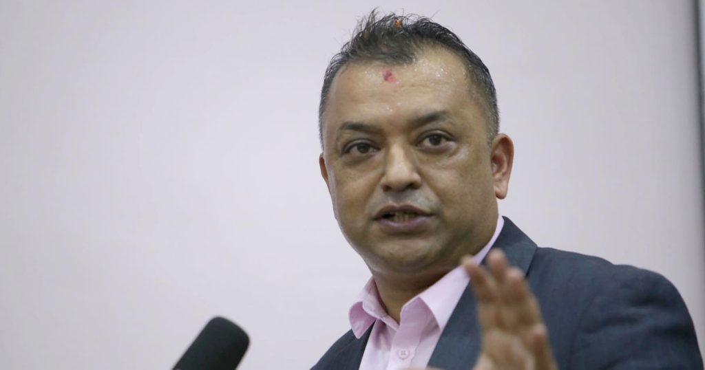 कांग्रेस सानेपा मुख्यालयमा सभापति गगन थापाको पद वहाली हुँदै