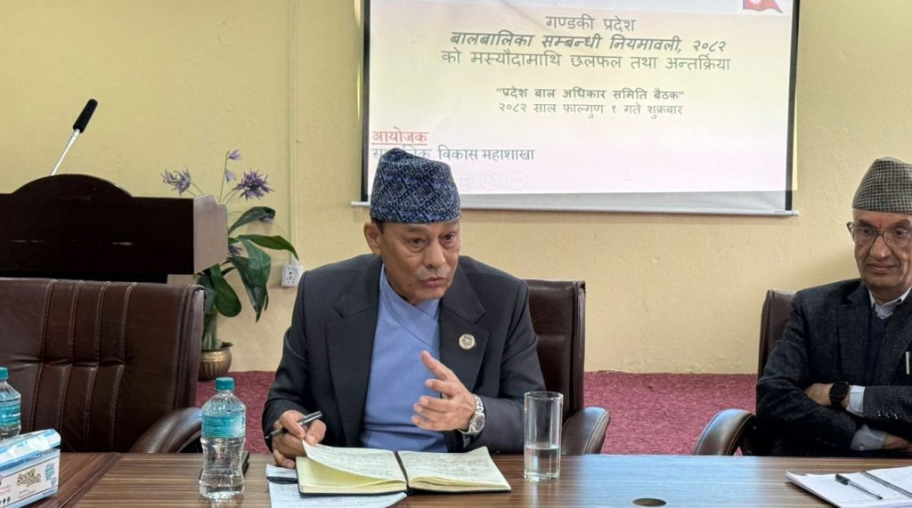 बालमैत्री गण्डकी प्रदेश निर्माण हाम्रो साझा लक्ष्य हो – मन्त्री विन्दुकुमार थापा