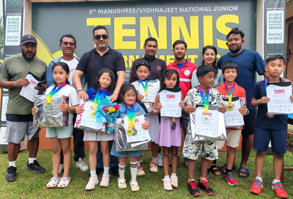 मुनश्री/भिग्नजित राष्ट्रिय जुनियर टेनिस : भान्सीलाई दोहोरो स्वर्ण, प्रतियोगिता जारी