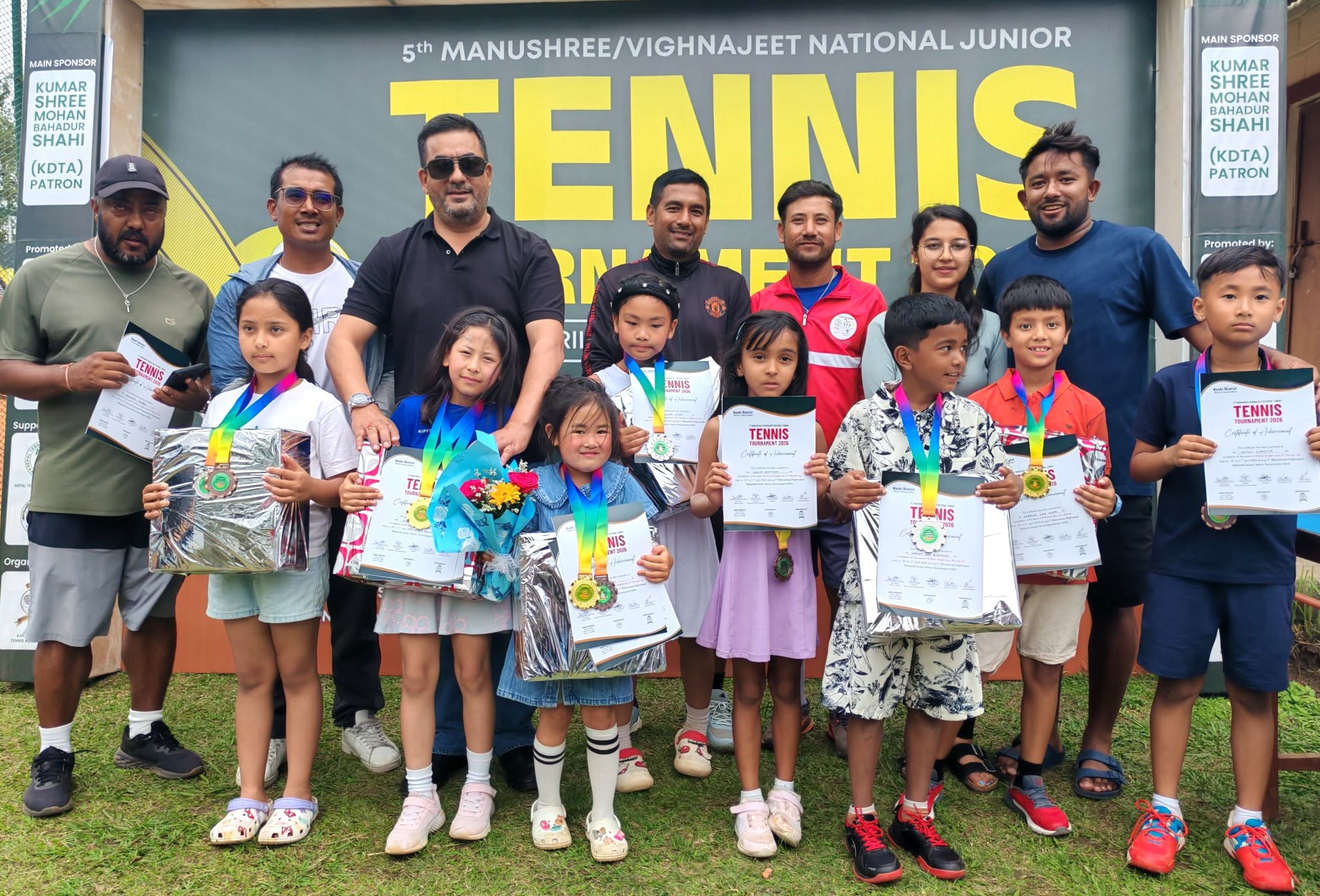 मुनश्री/भिग्नजित राष्ट्रिय जुनियर टेनिस : भान्सीलाई दोहोरो स्वर्ण, प्रतियोगिता जारी