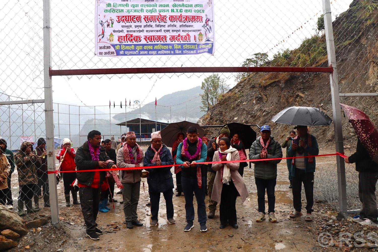 रु ५५ लाख लागतमा खेलमैदान निर्माण