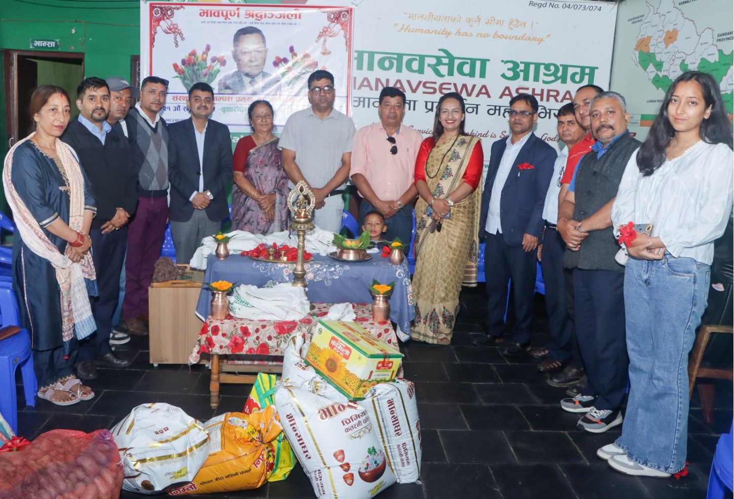 गणेशमान पालिखेको २१ औं स्मृति दिवसमा वृक्षारोपण र खाद्यन्य वितरण