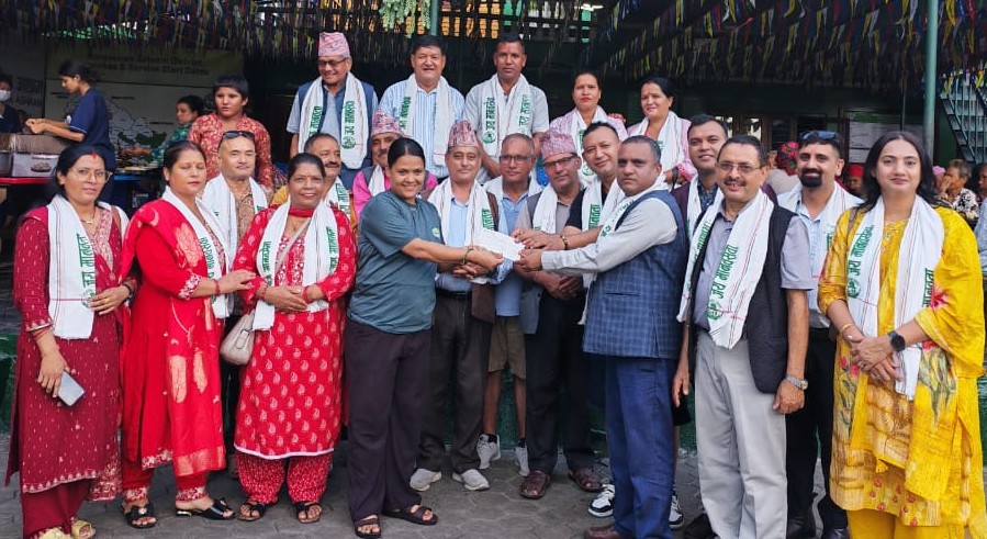 खौलालाँकुरी सम्पर्क समाजको मानव सेवा आश्रममा सहयोग