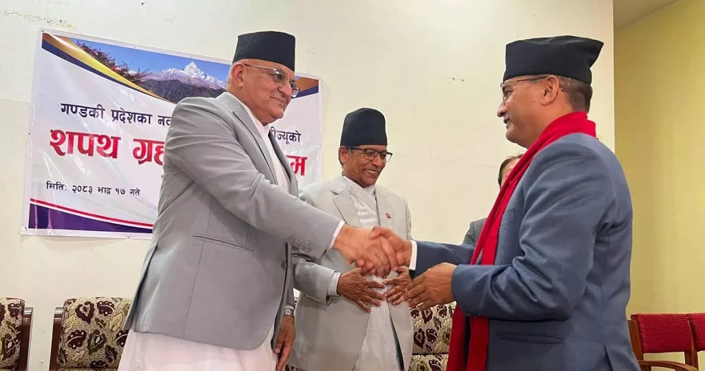 गण्डकी प्रदेशका नवनियुक्त मन्त्रीले लिए शपथ
