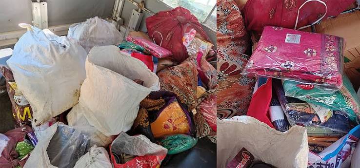 साढे दुई लाखको अवैध कपडासहित तीन जना पक्राउ